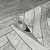 Marburg Struktura Vliestapete Fischgrat (Grau, Steinoptik, 10,05 x 0,53 m) | BAUHAUS