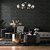 Marburg Struktura Vliestapete Fischgrät (Anthrazit, Steinoptik, 10,05 x 0,53 m) | BAUHAUS