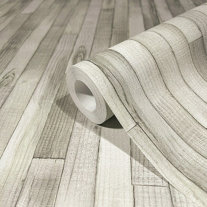 Marburg Struktura Vliestapete Holzdielen (Grau, Holzoptik, 10,05 x 0,53 m) | BAUHAUS
