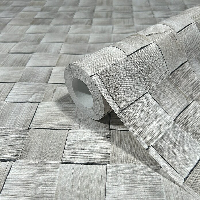 Marburg Struktura Vliestapete 3D-Geflecht (Grau, 3D-Optik, 10,05 x 0,53 m) | BAUHAUS
