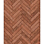 Marburg Struktura Vliestapete Fischgrat (Rot/Braun, Steinoptik, 10,05 x 0,53 m) | BAUHAUS