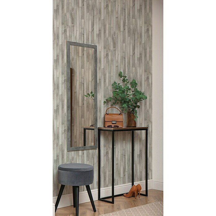 Marburg Struktura Vliestapete Holzdielen (Grau, Holzoptik, 10,05 x 0,53 m) | BAUHAUS