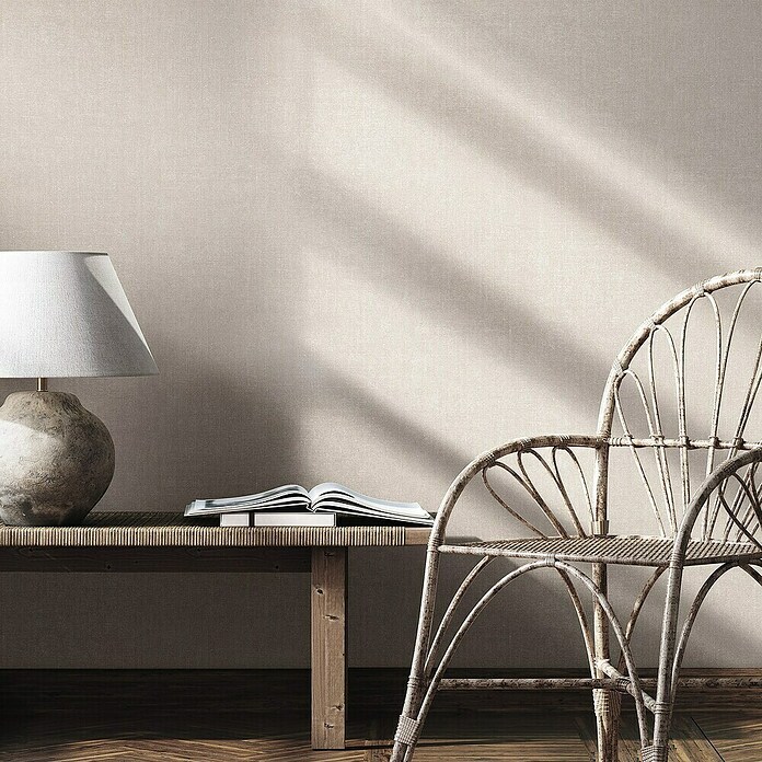 Marburg Struktura Vliestapete Struktur (Grau/Beige, Uni, 10,05 x 0,53 m) | BAUHAUS