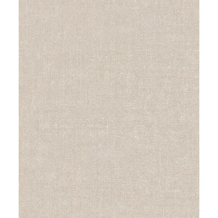 Marburg Struktura Vliestapete Struktur - Grau/Beige, Uni, 10,05 x 0,53 m - Nahaufnahme eines beigen Leinenstoffes, der eine feine und natürliche Textur für diverse Designprojekte bietet.