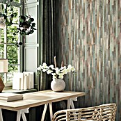 Marburg Struktura Vliestapete Holzdielen (Braun/Beige/Grau/Türkis, Holzoptik, 10,05 x 0,53 m) | BAUHAUS