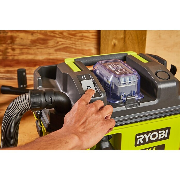 Ryobi ONE+ Akku-Nass-Trockensauger RV1811-0 (18 V, Ohne Akku, Behältervolumen: 12 l) | BAUHAUS