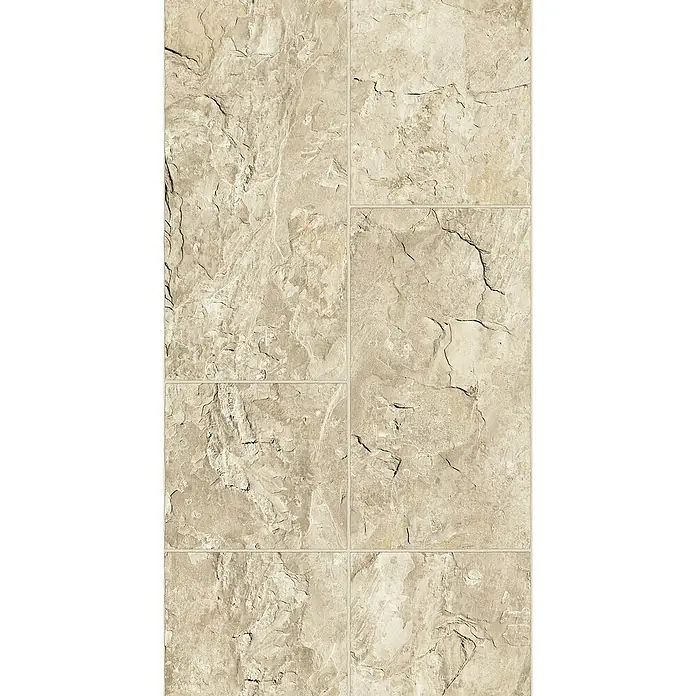 Marburg Struktura Vliestapete - Beige, Fliesenoptik, 10,05 x 0,53 m - Beigefarbene Steinzeugfliesen mit natürlich wirkender Textur, ideal für Boden- oder Wandbeläge. Die Fliesen schaffen eine rustikale und warme Atmosphäre.