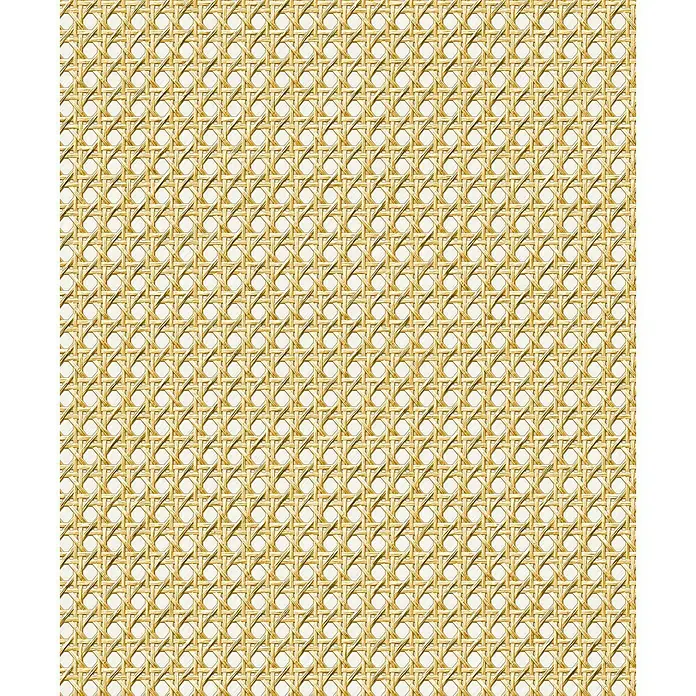 Marburg Struktura Vliestapete Holzgeflecht - Beige, Holzoptik, 10,05 x 0,53 m - Goldenes Wiener Geflecht als Hintergrund, ideal für Möbeldesign oder handwerkliche Projekte. Elegante Textur und natürliche Optik.