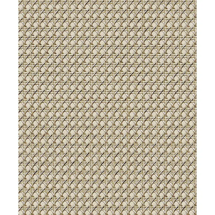 Marburg Struktura Vliestapete Holzgeflecht - Dunkelbeige, Holzoptik, 10,05 x 0,53 m - Ein detailliertes Muster aus Rattangeflecht in neutralen Farbtönen, ideal für Möbel oder dekorative Hintergründe, die Textur und Wärme verleihen.