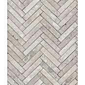 Marburg Struktura Vliestapete Fischgrat (Grau, Steinoptik, 10,05 x 0,53 m) | BAUHAUS