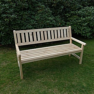 Promadino Gartenbank Johanna (B x T x H: 154 x 71 x 88,5 cm, Kiefer, Natur)