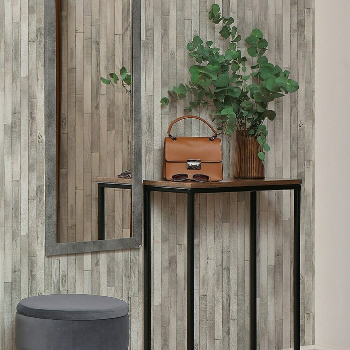 Marburg Struktura Vliestapete Holzdielen (Grau, Holzoptik, 10,05 x 0,53 m) | BAUHAUS