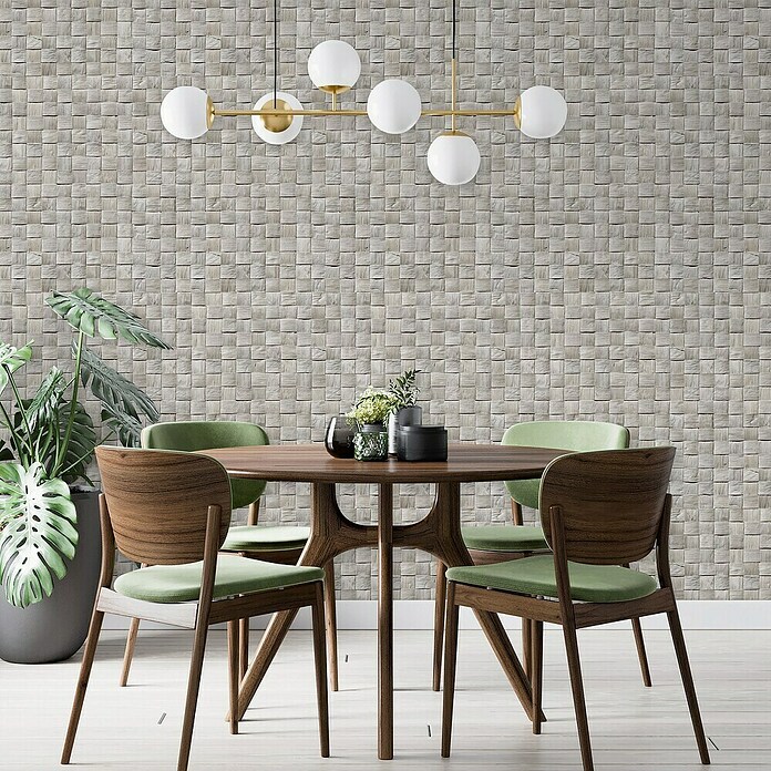 Marburg Struktura Vliestapete 3D-Geflecht (Grau, 3D-Optik, 10,05 x 0,53 m) | BAUHAUS