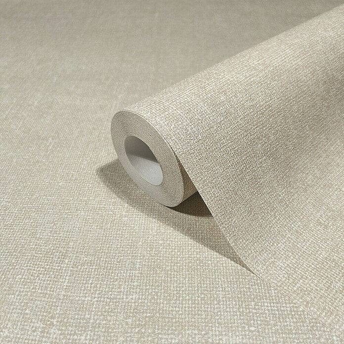 Marburg Struktura Vliestapete Struktur (Beige, Uni, 10,05 x 0,53 m) | BAUHAUS