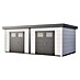Telluria Metallgerätehaus Duo 3336+ inkl. Elektro-Set 