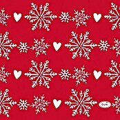 Duni Serviette (20 Stk., 24 x 24 cm, Winter Flakes Hearts) | BAUHAUS