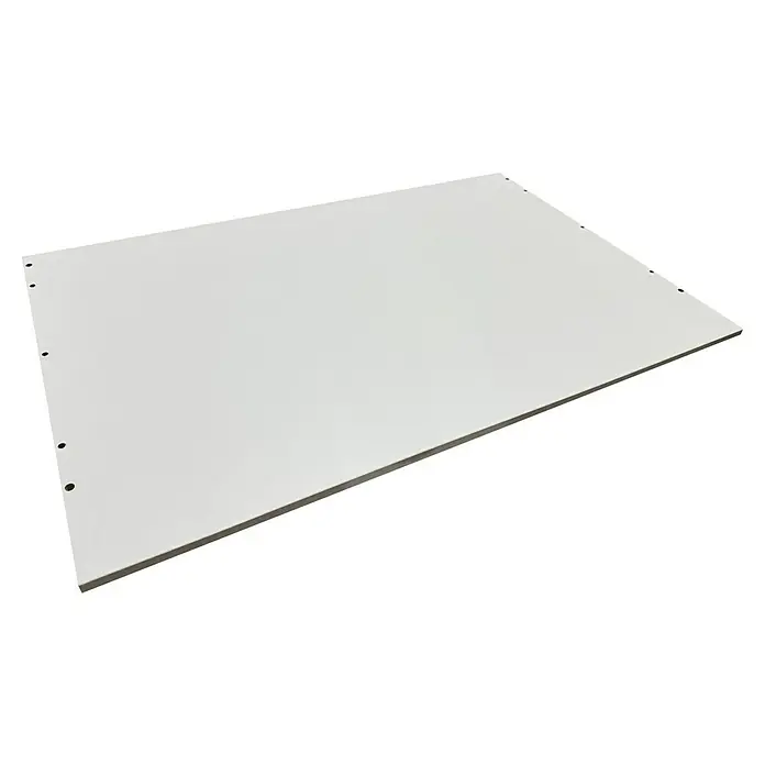 Modulkit Xaden Pieza superior - inferior - An x Pr x Es: 640 x 400 x 16 mm, Blanco, Específico para: Módulos de 40 cm - Tablero de mesa blanco con orificios pretaladrados en los bordes para un fácil montaje, ideal para proyectos de bricolaje y creación de muebles.