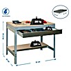 Simonrack Simonwork Banco de trabajo BT0 Box Mobile (L x Al: 61 x 95 cm, Ancho: 90 cm, Capacidad de carga: 280 kg, Gris)