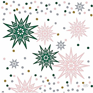 Duni Serviette (12 Stk., 40 x 40 cm, Noel Stars)