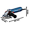Bosch Professional Elektro-Winkelschleifer GWS 12-125 (1 200 W, Durchmesser Scheibe: 125 mm) | BAUHAUS