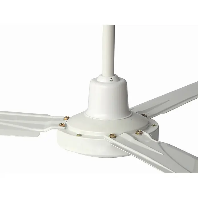 Fulmo Ventilador de techo Levante - Blanco, 120 cm, 60 W - Ventilador de techo blanco de tres palas, ideal para espacios residenciales y comerciales, ofreciendo refrigeración y circulación de aire.