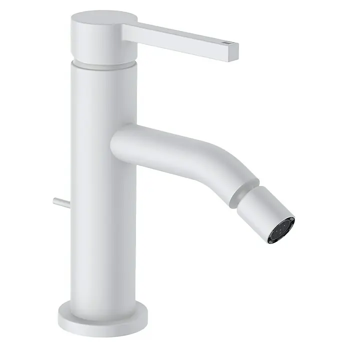 RAK Ceramics Feeling Bidetarmatur - Weiß, Matt - Weißer Bidet-Wasserhahn mit Hebel zur einfachen Bedienung. Elegantes und modernes Design für Ihr Badezimmer, sorgt für Hygiene und Komfort.