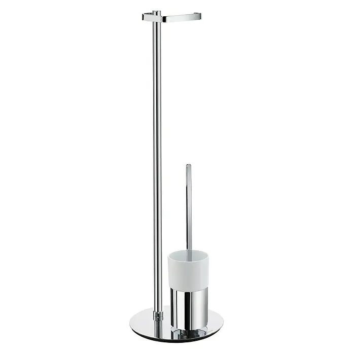 Babelaa! - Scopino per WC con supporto, in acciaio inox, colore