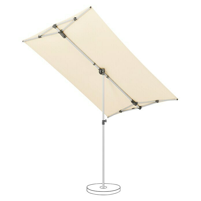 Suncomfort Balkonschirm Flex Roof (Ecru, L x B: 210 x 150 cm) | BAUHAUS