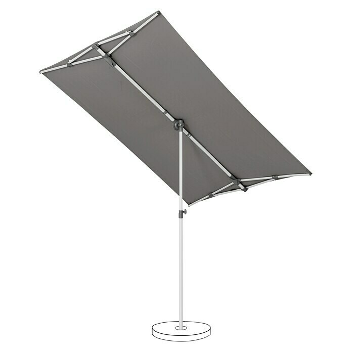 Suncomfort Balkonschirm Flex Roof (Steingrau, L x B: 210 x 150 cm) | BAUHAUS