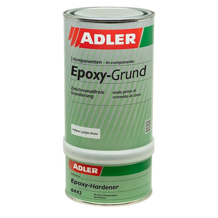 Adler Epoxy Grundierung 2K und Härter (Hellgrau) | BAUHAUS