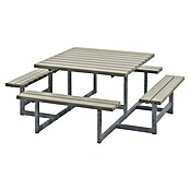 Plus Sitzgruppen-Set Picnic (Graubraun, Kiefer/Fichte & Stahl, Ohne Rückenlehne) | BAUHAUS