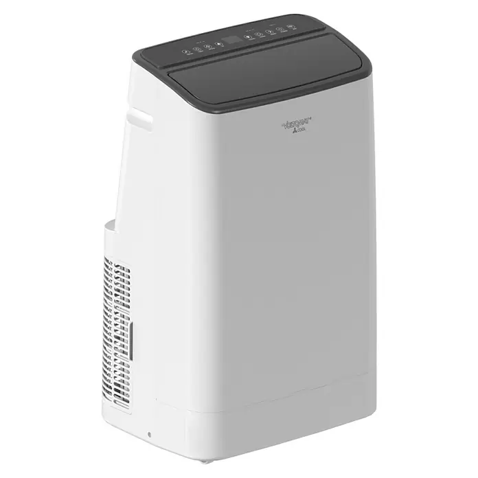 Voltomat Aire acondicionado portátil Yakutsk - 5.200 W, Tamaño de la estancia: 52 m², Blanco - Aire acondicionado blanco VOSTOKMAT con parte superior oscura y panel de control. Ideal para climatizar estancias.