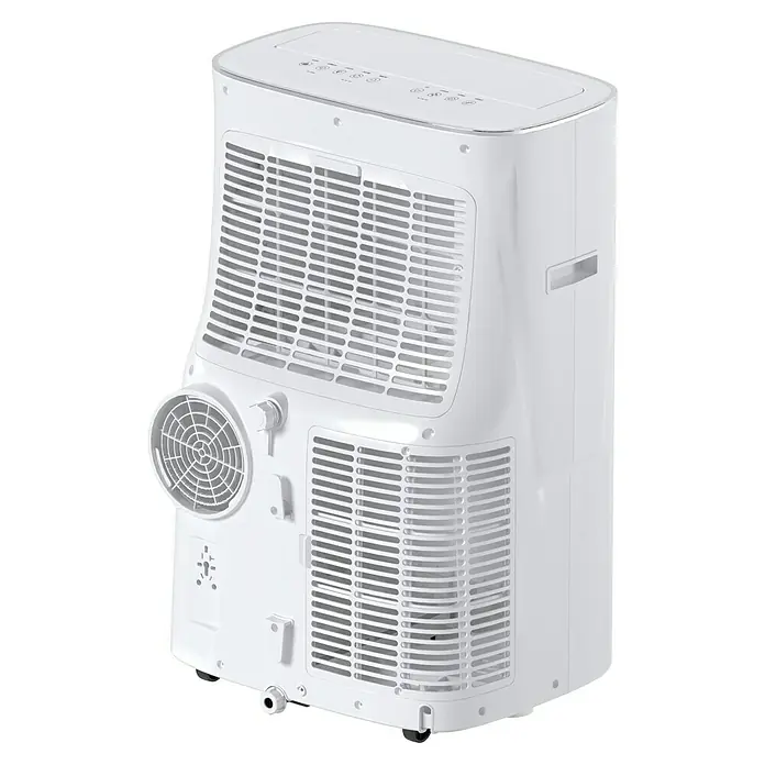 Voltomat Aire acondicionado portátil Hefesto - 3.500 W, Tamaño de la estancia: 35 m², Blanco - Acondicionador de aire portátil en blanco, ideal para refrigeración flexible de habitaciones, con controles superiores para uso fácil.