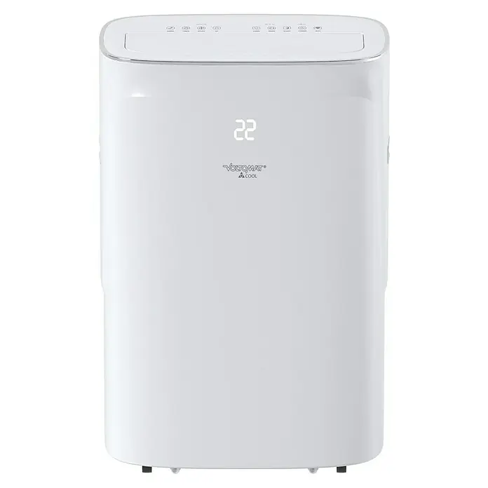 Voltomat Aire acondicionado portátil Hefesto - 3.500 W, Tamaño de la estancia: 35 m², Blanco - Aire acondicionado portátil blanco de VOLTOMAT® con pantalla digital y panel de control superior para una refrigeración confortable.