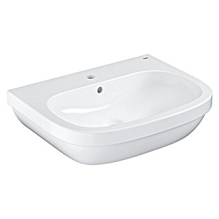 Grohe Euro Ceramic Waschtisch (65 x 51,5 cm, Ohne Spezialglasur, Hahnloch: Mitte, Mit Überlauf, Weiß)