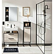 BAUHAUS Jannik Badmöbel-Set (Gesamtbreite Badmöbel: 65 cm, Steinesche/Anthrazit, Matt, Mit Midischrank, 5 -tlg.) | BAUHAUS