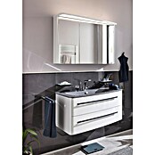 Lanzet Classico Badmöbel-Set CL10RMWA (99,2 cm, Weiß, Farbe Griff: Anthrazit, Rechts) | BAUHAUS