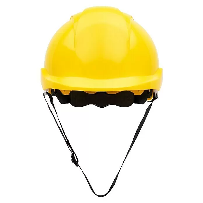 GBT Schutzhelm M100 - Gelb - Gelber Schutzhelm mit Kinnriemen.
