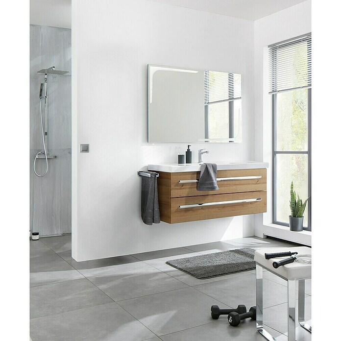 Lanzet K1 Badmöbel-Set K11B1 (119,2 cm, Berg Eiche) | BAUHAUS