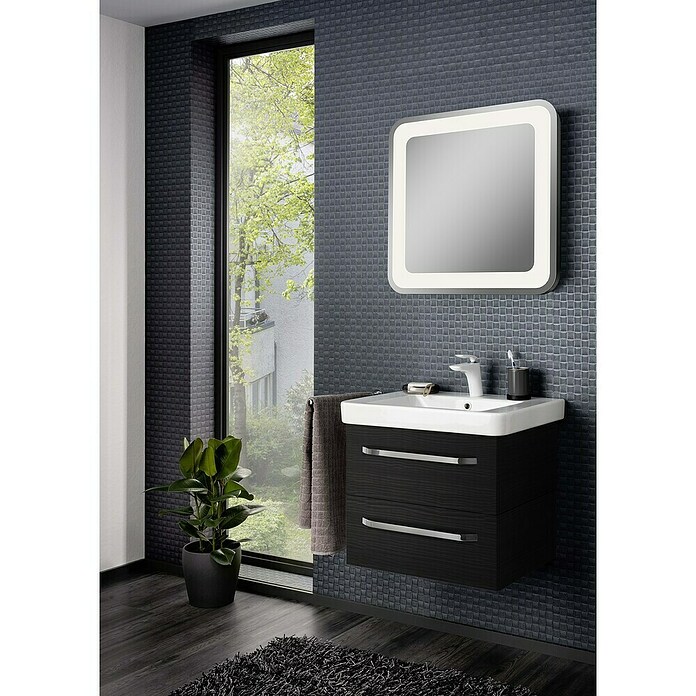 Lanzet K2 Badmöbel-Set K26D1 (57,9 cm, Dark Oak) | BAUHAUS