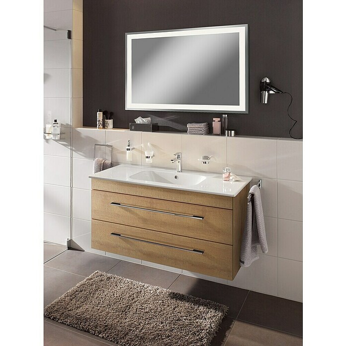 Lanzet K5 Badmöbel-Set K51B1 (117,9 cm, Berg Eiche) | BAUHAUS