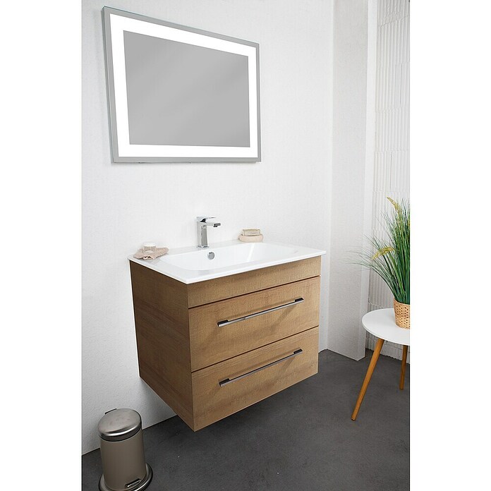 Lanzet K5 Badmöbel-Set K57B1 (67,9 cm, Berg Eiche) | BAUHAUS