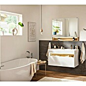 Camargue Nature Badmöbel-Set NA102D (100 cm, Weiß, 2 Hahnlöcher) | BAUHAUS