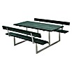 Plus Sitzgruppen-Set Basic (Grün, Stahl/ReTex, 6 Personen, mit Rückenlehne) | BAUHAUS