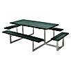 Plus Sitzgruppen-Set Basic (Grün, Stahl/ReTex, 8 Personen, ohne Rückenlehne) | BAUHAUS
