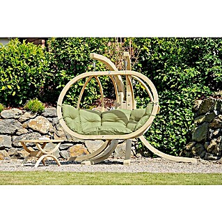 Amazonas Hängesessel Globo Royal Chair (L x B x H: 176 x 72 x 118 cm, Natur/Grün)
