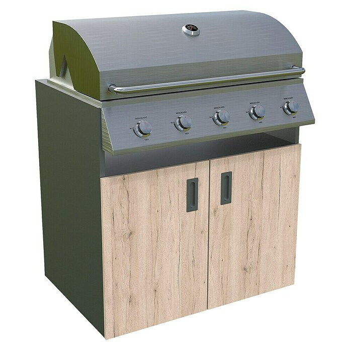 Modul za letno kuhinjo za roštilj  (Hrast) | 8336 - Grillküchen | ICGA - Grillgeräte | ICG - Grillgeräte / Grillzubehör | IC - Freizeit im Garten | I - Stadtgarten | BAUHAUS