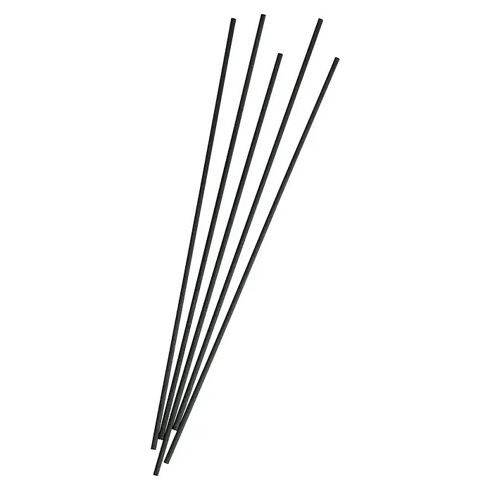 Ipuro Classic Raumduft Sticks - 5 -tlg., Black - Nahaufnahme von schwarzen Räucherstäbchen, die in einem Bündel angeordnet sind und ihre Textur und subtile Details hervorheben.