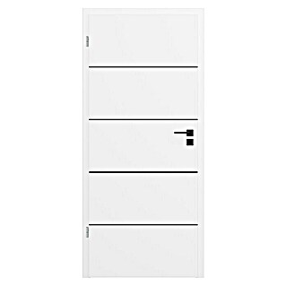 Invado Zimmertür BL1 (735 x 1.985 mm, DIN Anschlag: Links, Verkehrsweiß matt, Mittellage: Röhrenspan)