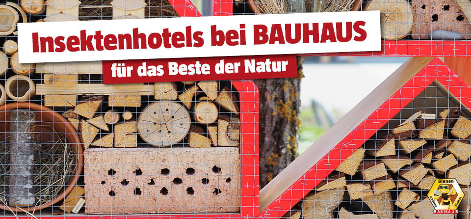 Insektenhotel bei BAUHAUS